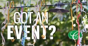 Party light with streamers