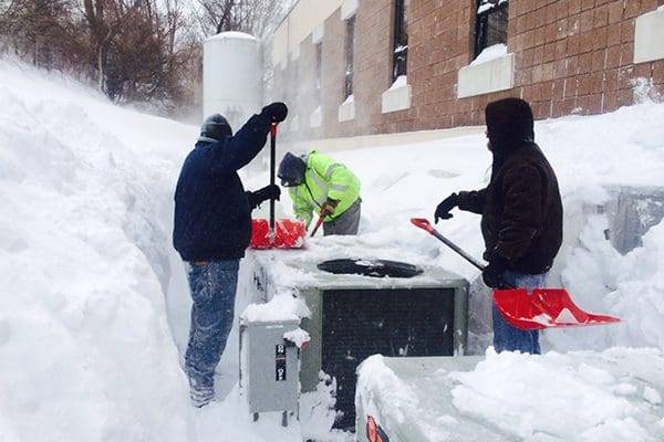 Reliable snow plow services for businesses